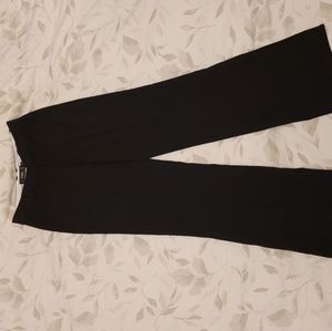 Black wide leg midrise trousers